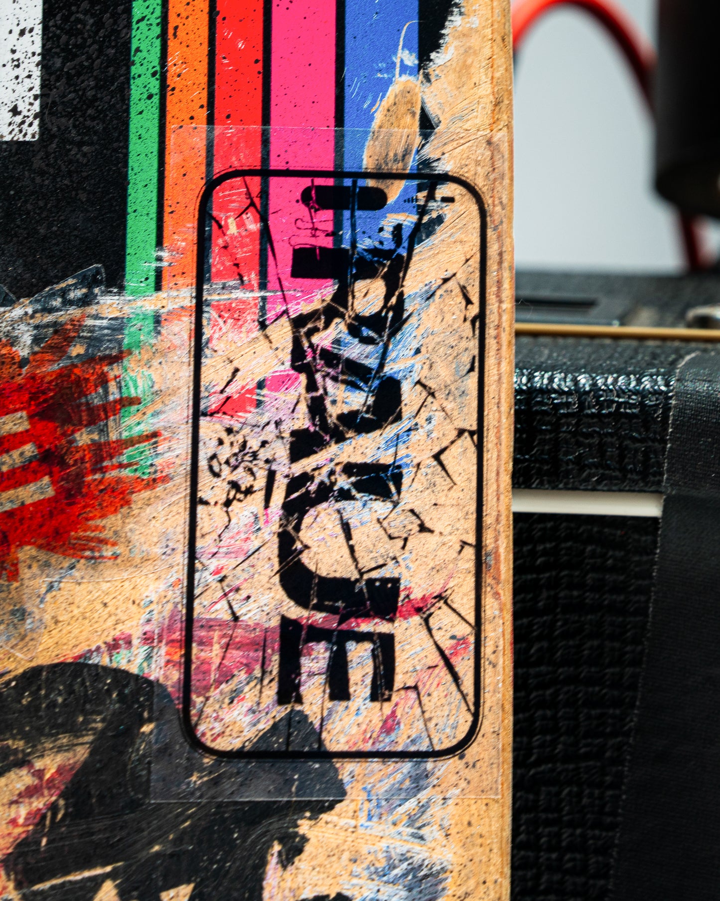 Raue Cracked Phone Sticker